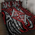 New Zealand Maori Taniko Quilt Bed Set Red Kowhaiwhai Puhoro