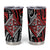 New Zealand Maori Taniko Tumbler Cup Red Kowhaiwhai Puhoro