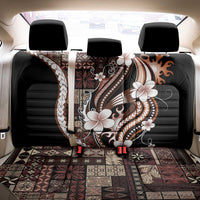 Samoa Siapo Tribal Pattern Back Car Seat Cover Brown Polynesian Plumeria Tapa Motif LT9 - Polynesian Pride