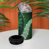 Tui Bird Koru Silver Fern Aotearoa 4 in 1 Can Cooler Tumbler
