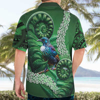 Tui Bird Koru Silver Fern Aotearoa Hawaiian Shirt