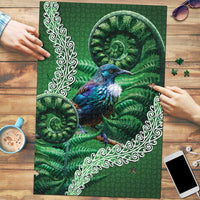 Tui Bird Koru Silver Fern Aotearoa Puzzle