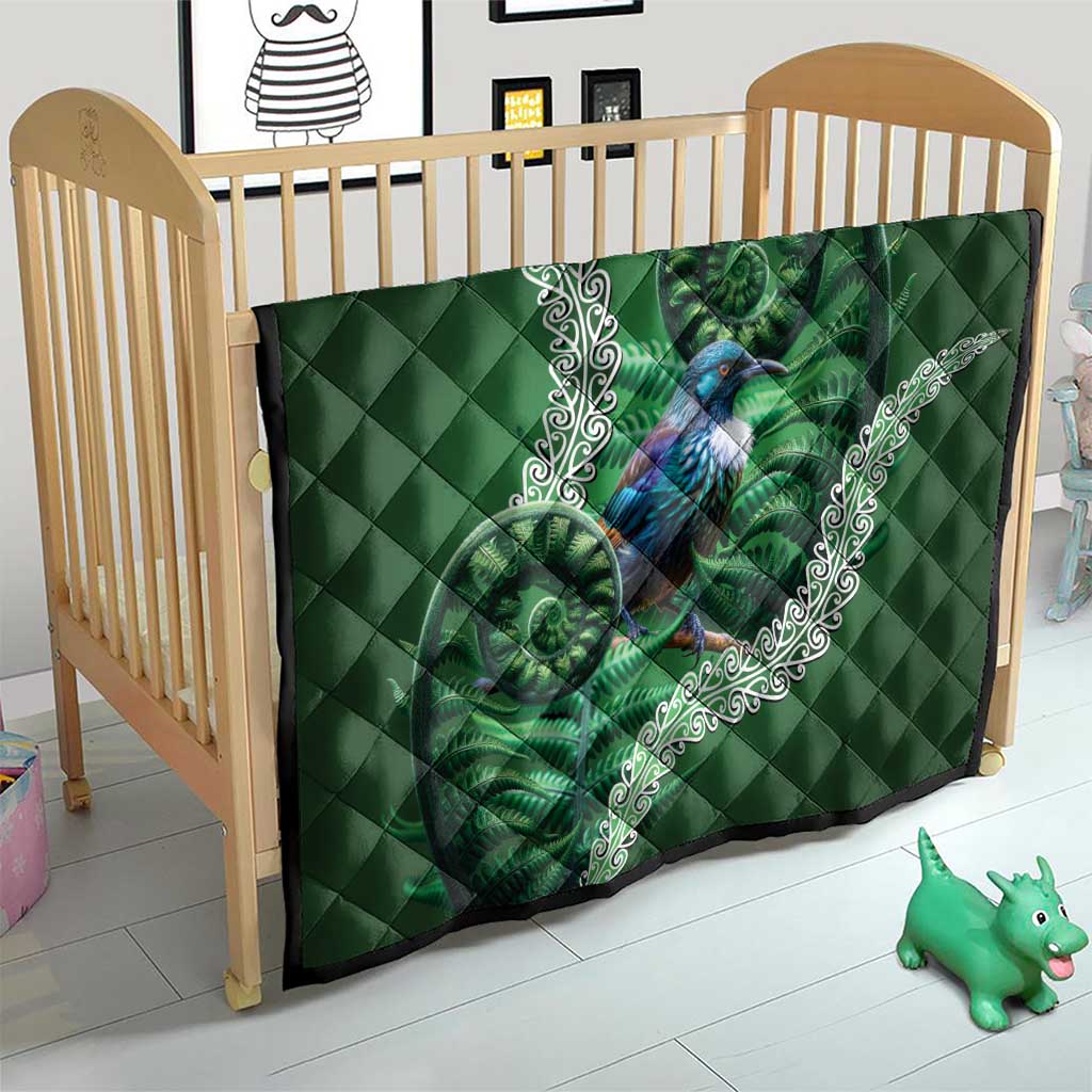 Tui Bird Koru Silver Fern Aotearoa Quilt