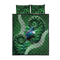 Tui Bird Koru Silver Fern Aotearoa Quilt Bed Set