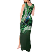 Tui Bird Koru Silver Fern Aotearoa Tank Maxi Dress