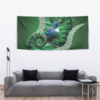 Tui Bird Koru Silver Fern Aotearoa Tapestry