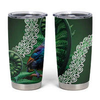 Tui Bird Koru Silver Fern Aotearoa Tumbler Cup