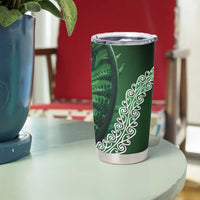 Tui Bird Koru Silver Fern Aotearoa Tumbler Cup