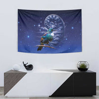 Tui Bird Matariki Galaxy Tapestry Koru Silver Fern Aotearoa