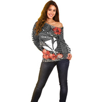 Personalised Hawaii Kanaka Maoli Off Shoulder Sweater Polynesian Vintage Vibes LT9 - Polynesian Pride