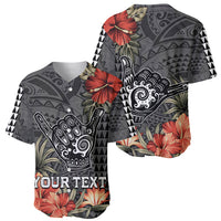Personalised Hawaii Shaka Surf Hand Sign Baseball Jersey Polynesian Vintage Vibes LT9 - Polynesian Pride