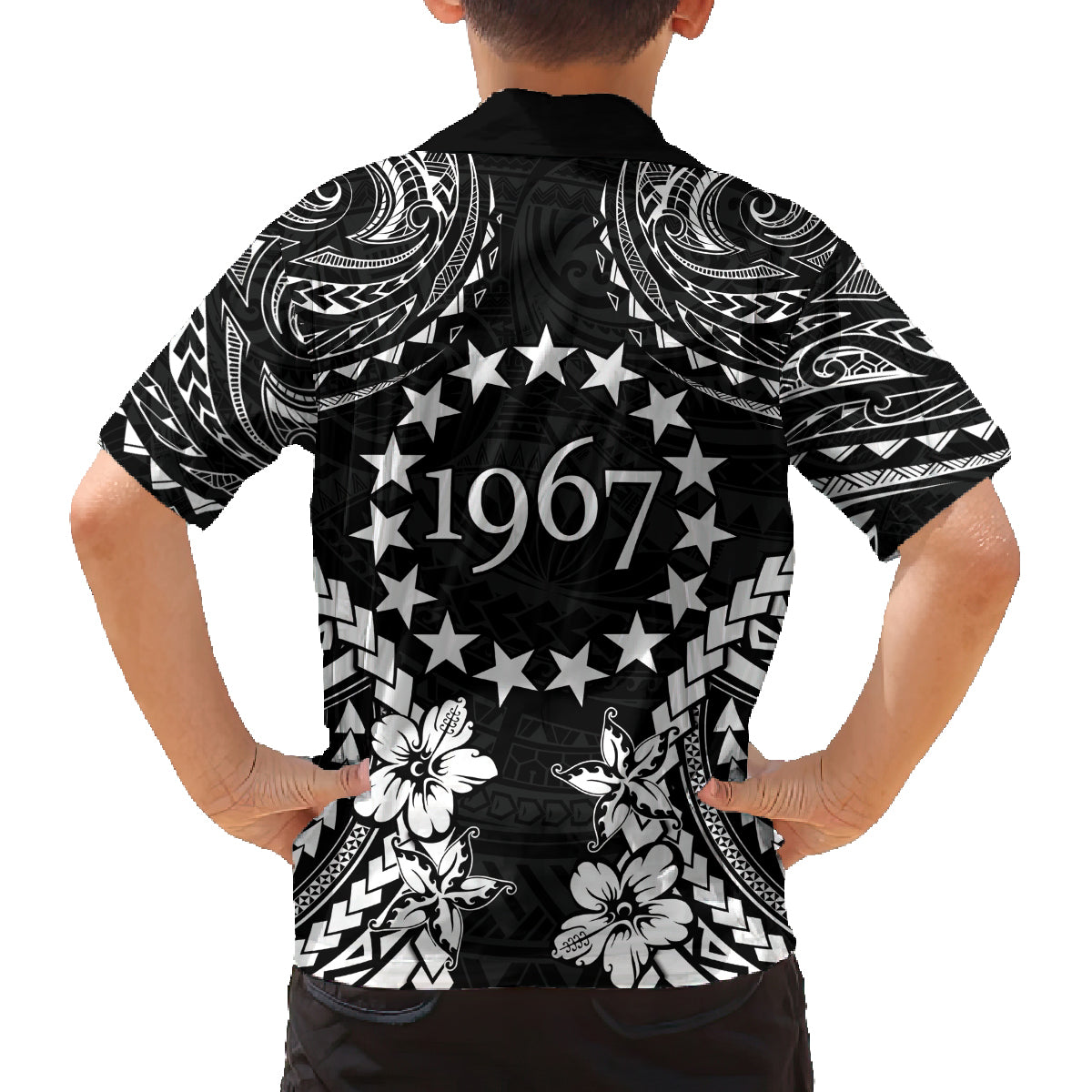 Cook Islands Ra o te Ui Ariki Est 1967 Family Matching Puletasi and Hawaiian Shirt LT9 - Polynesian Pride