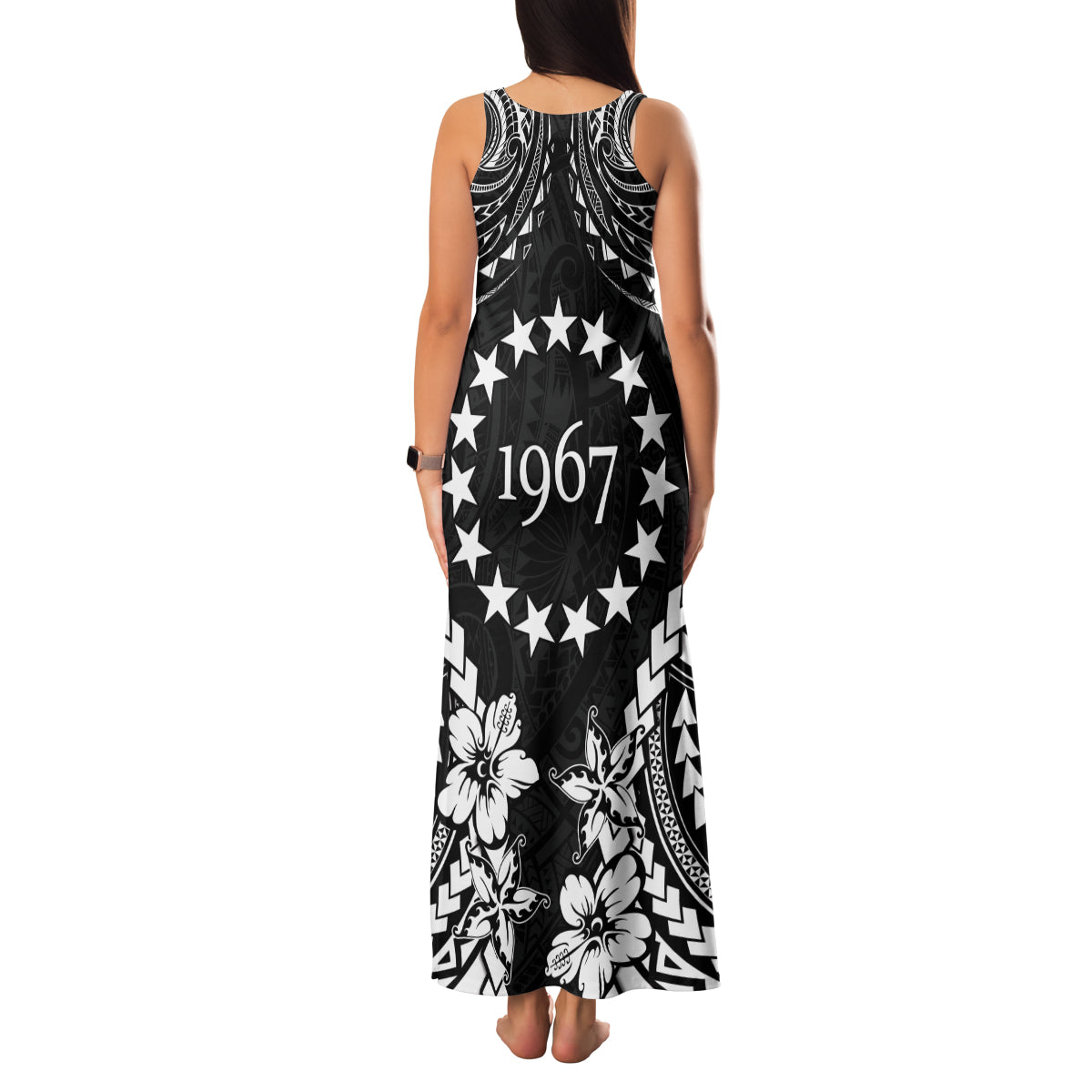 Cook Islands Ra o te Ui Ariki Est 1967 Family Matching Tank Maxi Dress and Hawaiian Shirt LT9 - Polynesian Pride