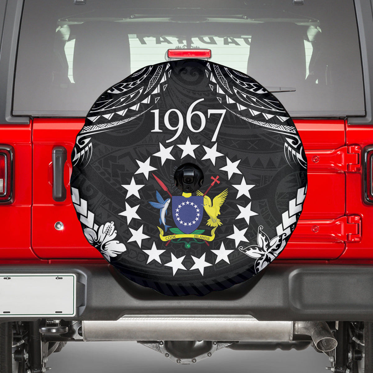 Cook Islands Ra o te Ui Ariki Est 1967 Spare Tire Cover LT9 - Polynesian Pride