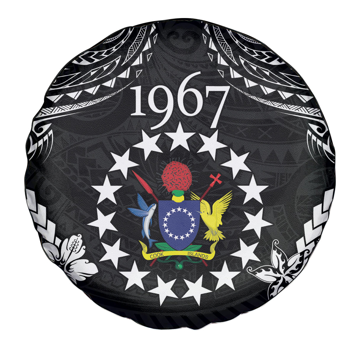 Cook Islands Ra o te Ui Ariki Est 1967 Spare Tire Cover LT9 - Polynesian Pride