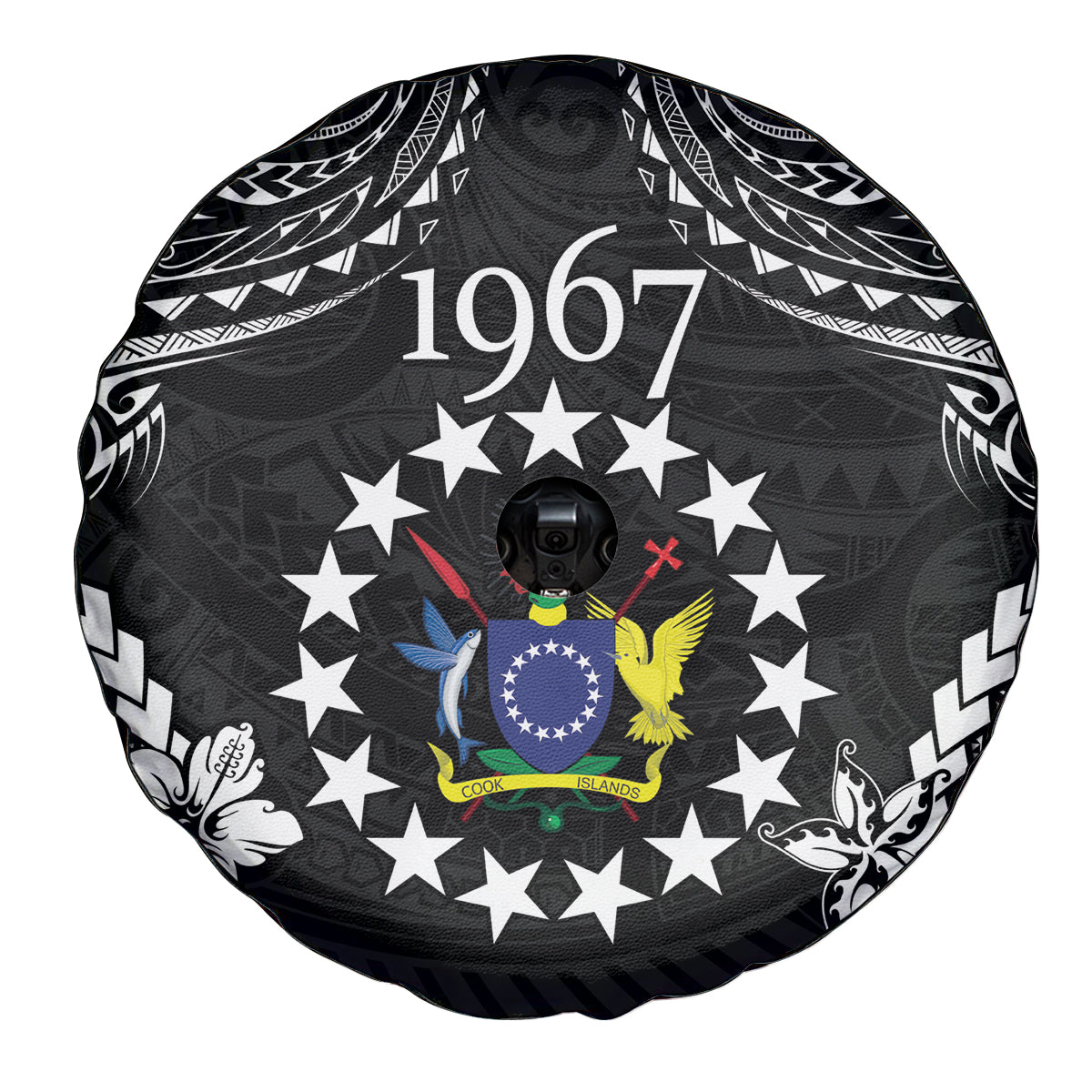 Cook Islands Ra o te Ui Ariki Est 1967 Spare Tire Cover LT9 - Polynesian Pride