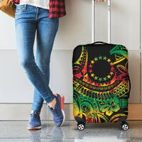 Cook Islands 15 Stars Luggage Cover Kuki Airani Polynesian Tribal Wave Tattoo LT9 - Polynesian Pride