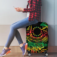 Cook Islands 15 Stars Luggage Cover Kuki Airani Polynesian Tribal Wave Tattoo LT9 - Polynesian Pride