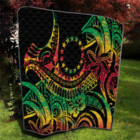Cook Islands 15 Stars Quilt Kuki Airani Polynesian Tribal Wave Tattoo