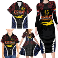 Kiribati 45th Anniversary Independence Day Family Matching Long Sleeve Bodycon Dress and Hawaiian Shirt Since 1979 LT9 - Polynesian Pride