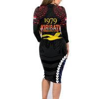 Kiribati 45th Anniversary Independence Day Family Matching Long Sleeve Bodycon Dress and Hawaiian Shirt Since 1979 LT9 - Polynesian Pride