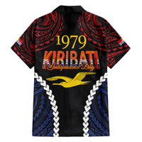 Kiribati 45th Anniversary Independence Day Family Matching Off Shoulder Maxi Dress and Hawaiian Shirt Since 1979 LT9 - Polynesian Pride
