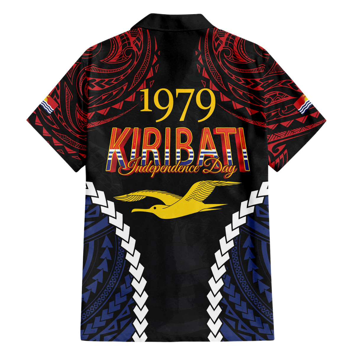 Kiribati 45th Anniversary Independence Day Family Matching Short Sleeve Bodycon Dress and Hawaiian Shirt Since 1979 LT9 - Polynesian Pride