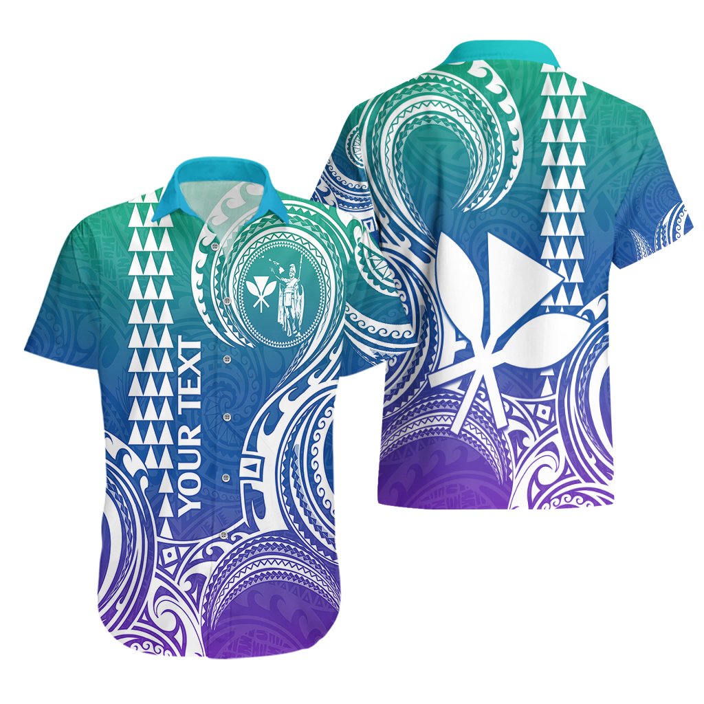 Custom King Kamehameha Day Hawaii Hawaiian Shirt Paradise of the Pacific Tribal Kakau - Gradient LT9 - Polynesian Pride