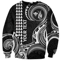 Custom King Kamehameha Day Hawaii Sweatshirt Paradise of the Pacific Tribal Kakau - White LT9 Unisex White - Polynesian Pride