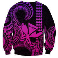 King Kamehameha Day Hawaii Sweatshirt Paradise of the Pacific Tribal Kakau with Kanaka Maoli - Pink Gradient LT9 - Polynesian Pride
