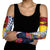 Flag of Kiribati Polynesian Pattern Arm Sleeves Est 1979 With Tropical Flowers - Polynesian Pride