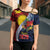 Flag of Kiribati Polynesian Pattern Cross Shoulder Shirt Est 1979 With Tropical Flowers - Polynesian Pride