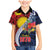 Flag of Kiribati Polynesian Pattern Family Matching Mermaid Dress and Hawaiian Shirt Est 1979 With Tropical Flowers