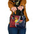 Flag of Kiribati Polynesian Pattern Shoulder Handbag Est 1979 With Tropical Flowers