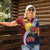 Flag of Kiribati Polynesian Pattern Women Polo Shirt Est 1979 With Tropical Flowers