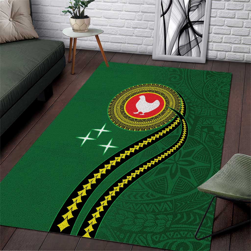 Manua Islands Polynesian Style Area Rug
