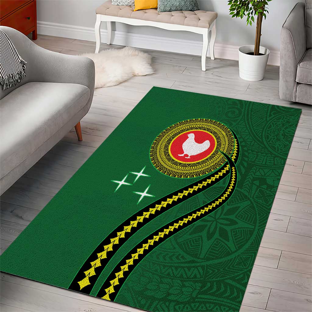 Manua Islands Polynesian Style Area Rug