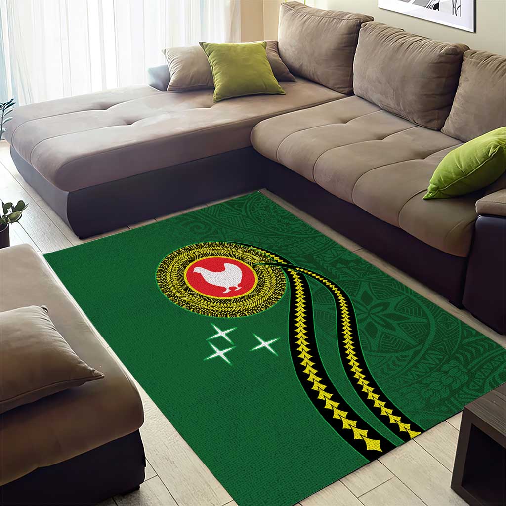Manua Islands Polynesian Style Area Rug