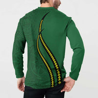 Manua Islands Polynesian Style Button Sweatshirt