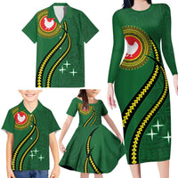 Manua Islands Polynesian Style Family Matching Long Sleeve Bodycon Dress and Hawaiian Shirt LT9 - Polynesian Pride