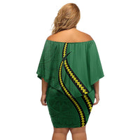 Manua Islands Polynesian Style Family Matching Off Shoulder Short Dress and Hawaiian Shirt LT9 - Polynesian Pride