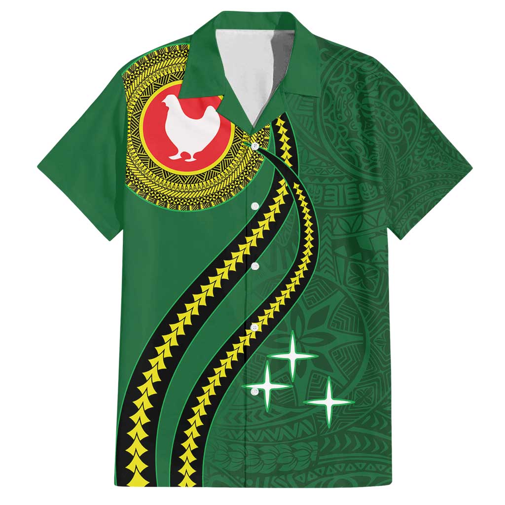 Manua Islands Polynesian Style Family Matching Puletasi and Hawaiian Shirt
