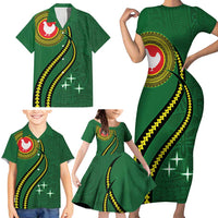Manua Islands Polynesian Style Family Matching Short Sleeve Bodycon Dress and Hawaiian Shirt LT9 - Polynesian Pride