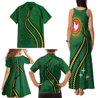 Manua Islands Polynesian Style Family Matching Tank Maxi Dress and Hawaiian Shirt LT9 - Polynesian Pride