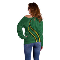 Manua Islands Polynesian Style Off Shoulder Sweater