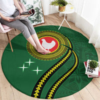 Manua Islands Polynesian Style Round Carpet