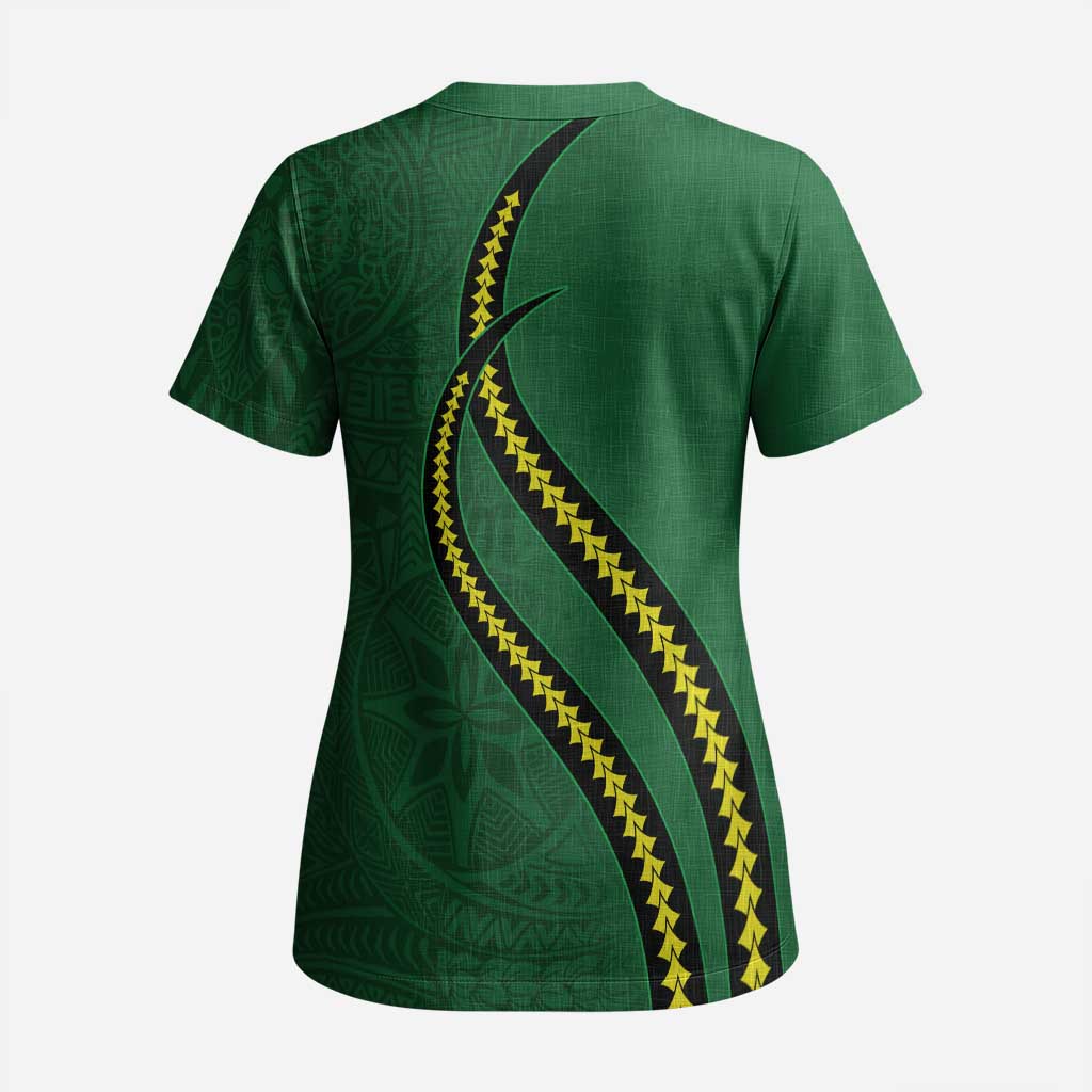 Manua Islands Polynesian Style Scrub Top - Polynesian Pride