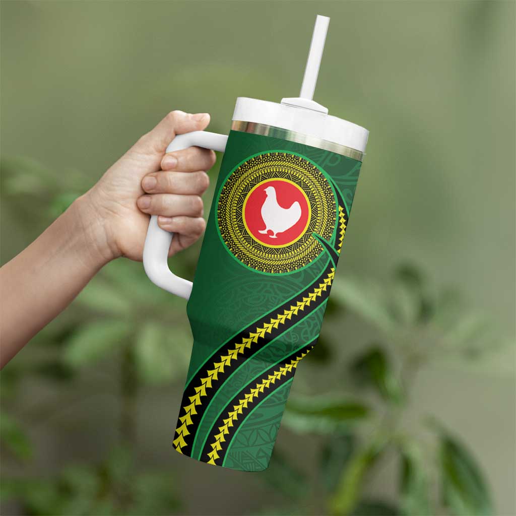 Manua Islands Polynesian Style Tumbler With Handle