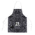 Custom New Zealand Taiaha Maori Apron Minimalist Silver Fern All Black - Polynesian Pride