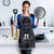 Custom New Zealand Taiaha Maori Apron Minimalist Silver Fern All Black - Polynesian Pride